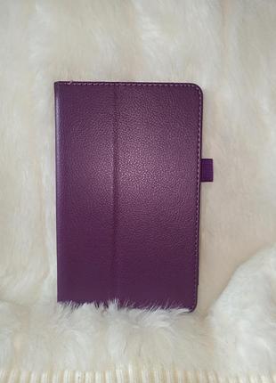 Фиолетовый чехол-книжка из pu-кожи  для планшета samsung galaxy tab 3 lite 7.0.