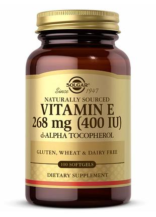 Vitamin e 400 iu d-alpha tocopherol - 100 softgels