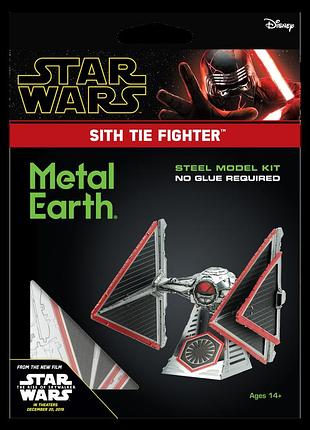 Металлический 3d конструктор "star wars - sith tie fighter" 7