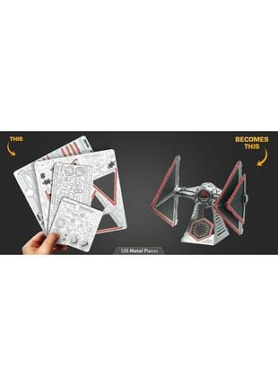 Металлический 3d конструктор "star wars - sith tie fighter" 9