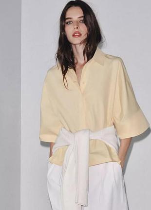 Базовая желтая хлопковая укороченная рубашка с широким рукавом zara
🌷🌷🌷🌷🌷🌷🌷🌷🌷🌷