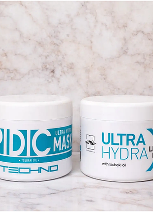 Интенсивная увлажняющая липидная маска для волос unic ultra hydra lipidic mask