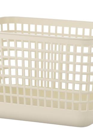 Корзина для хранения ardesto 33x22.5x25.2см, 12.5л, пластик pp, бежевая
