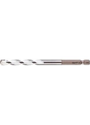Свердло універсальне milwaukee shw hex, 8х60х120мм