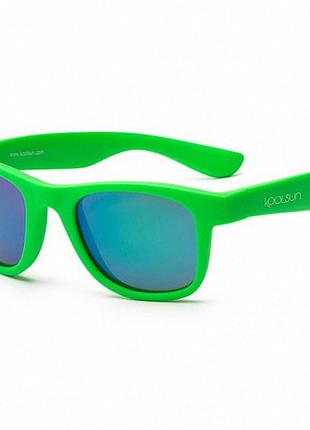 Детские солнцезащитные очки koolsun wave, 1-5р, неоново-зеленый