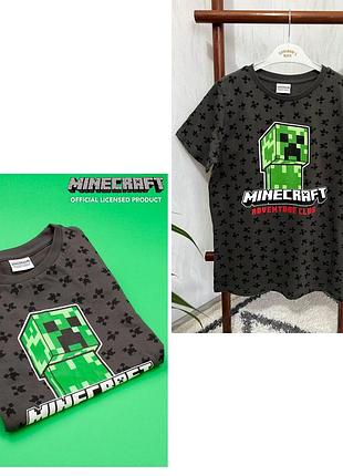 💫футболка від minecraft на 11-12 років, 146-152 см.