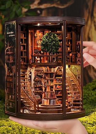 Бук нук сховище книг кільця мудрості book nook wisdom rings diy інтер'єрний конструктор ah01-005