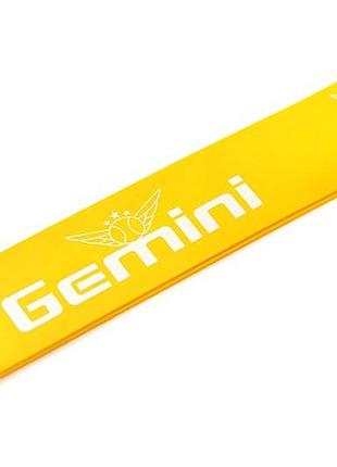 Гумове кільце (гумова петля) для фітнесу gemini 30кг жовтий (gy-22)