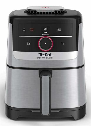 Мультипечь tefal ey572de1 easy fry silence smart, 1670вт, чаша-5л, сенсорное управл., пластик, нерж. сталь
