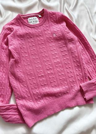 Рожевий светр з меріносової вовни ,, jack wills,,