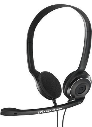 Гарнитура компьютерная стерео on-ear epos pc 8 chat, usb, однонаправленный, 2м, черный