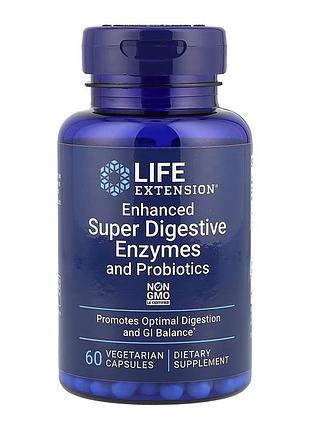 Enhanced super digestive enzymes and probiotics - 60 vcaps