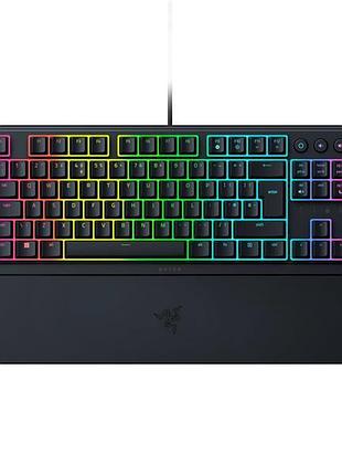 Клавіатура механічна razer rz03-04881800-r371 ornata v3 tkl 84key, mecha-membrane switch, usb-a, en/uk, rgb, чорний