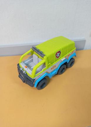 Машина большой спасательный вездеход щенячий патруль джунглей paw patrol terrain vehicle jungle rescue spin master, со звуком и светом