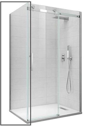Боковая стенка к кабине koer sr sw01-90x200-tr-07 прозрачное стекло easy clean 8мм, графит (kr5382)