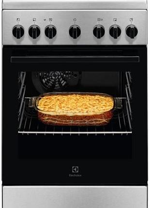 Плита electrolux lkr562055x электрическая стеклокерамическая, 58л, 50x60см, конвекция, пар, нерж