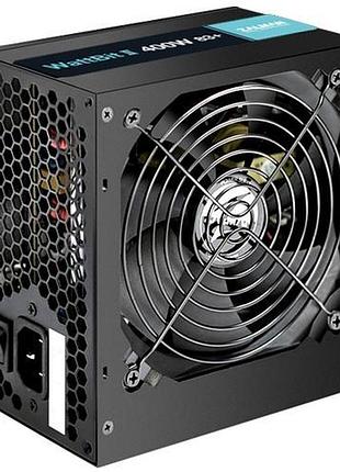 Блок питания zalman zm400-xeii wattbit ii (400w) 83% 120мм 1xmb 24pin(20+4) 1xcpu 8pin(4+4) 3xmolex 4xsata 2xpcie 8pin(6+2)