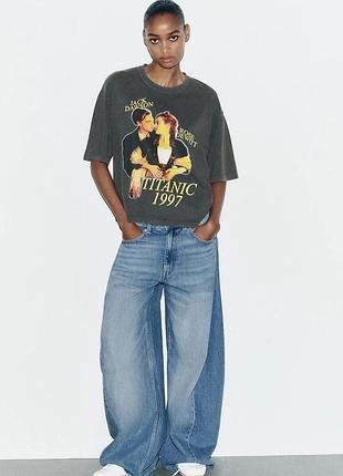 Плотная серая хлопковая футболка с вываренным эффектом и принтом zara
✨✨✨✨✨✨✨✨