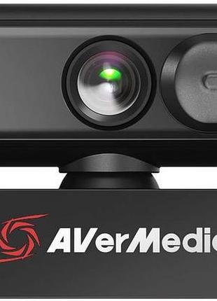 Вебкамера avermedia 40aapw315avv pw315 fullhd, 60fps, fixed focus, чёрный