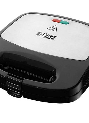 Мультимейкер russell hobbs 24540-56 fiesta 750вт, алюміній, 3 пластини, корпус-нержав.сталь/пластик, чорний