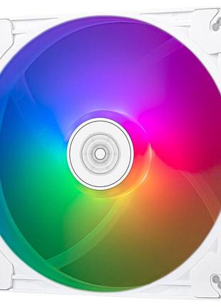 Корпусний вентилятор silverstone sst-vs140w-argb vista vs140w argb, 140мм, 1600rpm, 4pin pwm, 3pin +5vargb, 30.8dba, білий