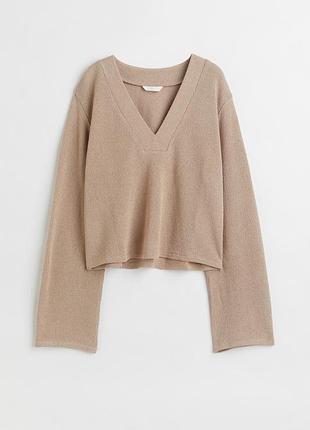 Светр вʼязаний бежевий жіночий светр h&m s
