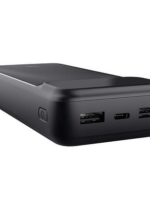 Портативное зарядное устройство power bank trust 25883_trust avala, 20000ма·год, 2хusb-a/usb-c, 20w, pd/qc 3.0, чорний