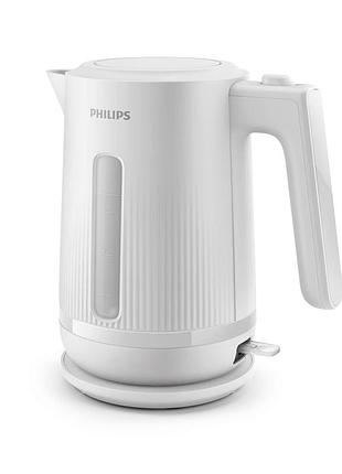 Электрочайник philips hd9411/00 series 3000, strix, пластик, белый