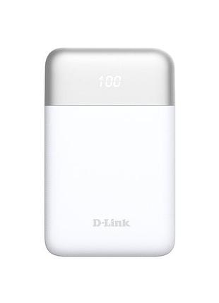 Акумулятор портативний литій-ионний power bank d-link dpp-101 10000ма*год 18вт 1xusb-a, 1xusb-c, белый