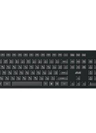 Клавиатура мембранная 2e 2e-ks260wb_ci ks260 106key, wl, en/uk/ru, чёрный