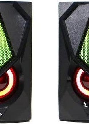 Акустическая система microlab b-25 2.0, usb, led, черный
