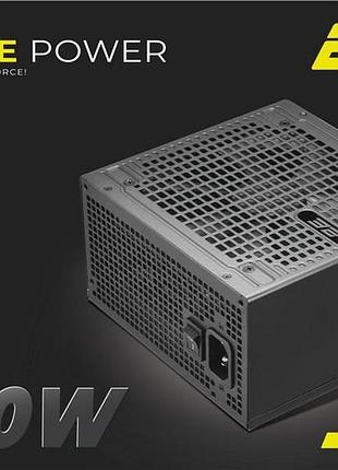 Блок живлення 2e gaming stable power atx3.1 (600w), >85%, 80+ bronze, 120мм, 1xmb 24pin(20+4), 2xcpu 8pin(4+4), 3xmolex, 6xsata,