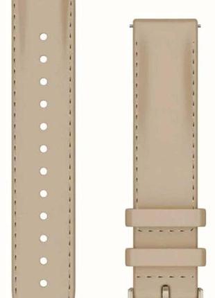 Ремінець garmin 18mm band, light sand leather + cream gold