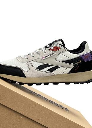 Reebok classic leather winterized grey white black 10