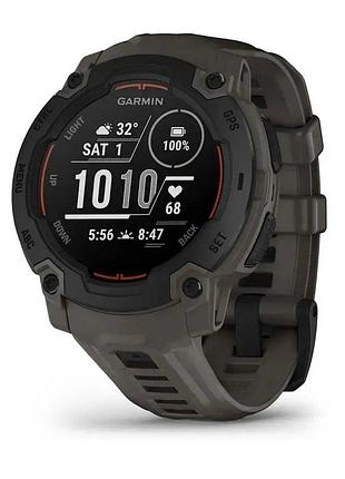 Gps смарт-часы garmin instinct e, 45 mm, black bezel with charcoal band
