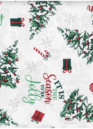 Скатерть ardesto christmas tree 120х140см, 100% полиэстер, зеленый