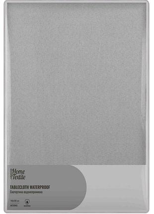 Скатерть ardesto waterproof 140х180см, 100% полиэстер, серый
