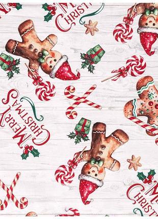 Серветка серв. ardesto christmas gingerbread 30х45см, 100% полиэстер, красный