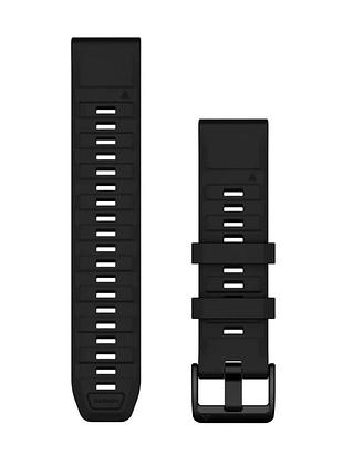 Ремешок garmin fenix 8, 22mm, qf black silicone band