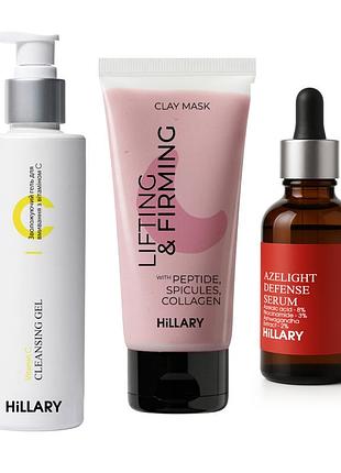 Комплекс для лифтинга и восстановления упругости кожи лица и шеи hillary face & neck firming & lifting complex
