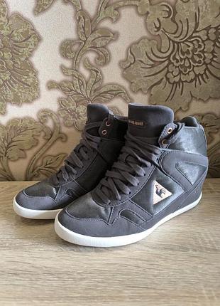 Жіночі високі кросівки le coq sportif (снікерси на платформі)
