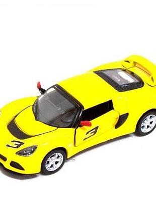 Машинка kinsmart lotus exige s, 2012 (желтый)