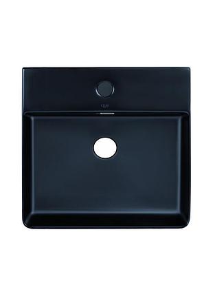 Раковина qtap nando lt 500х420х120 matt black qt12112173smbmbn