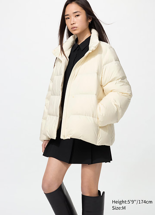 Пухова куртка powder soft нанодизайн uniqlo