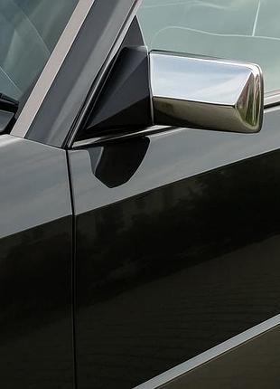 Накладки на зеркала (2 шт, нержавеющая сталь) для mercedes e-сlass w124 1984–1997 гг