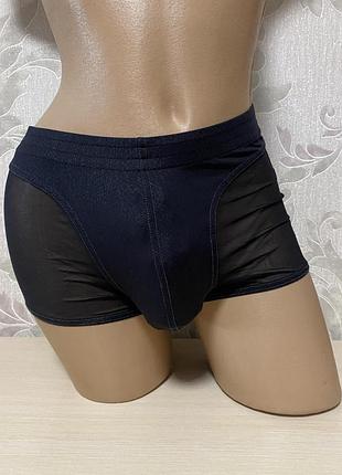 Isa body wear switzerland круті боксерки - стрінгі з вставками з сіточки
