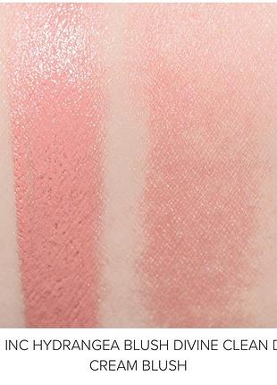Кремові румʼяна для губ та щік rose inc cream blush hydrangea