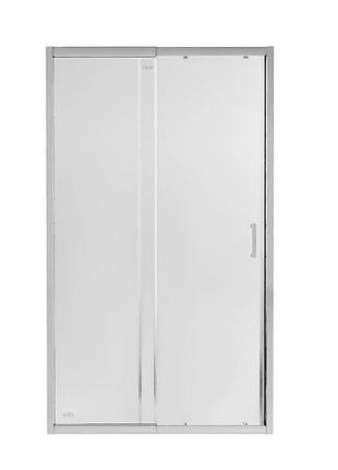 Душевая дверь в нишу qtap taurus crm2012-13.c6 120-130x185 см, стекло clear 6 мм, покрытие calcless