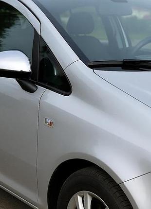 Накладки на зеркала (2 шт., нержавейка) для opel corsa d 2007-2014 гг