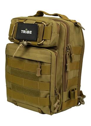 Сумка через плече tribe sling pack 6,5 l t-ie-0003, black coyote, coyote